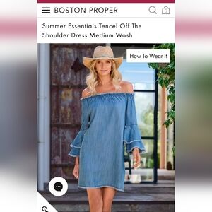 Boston Proper denim dress